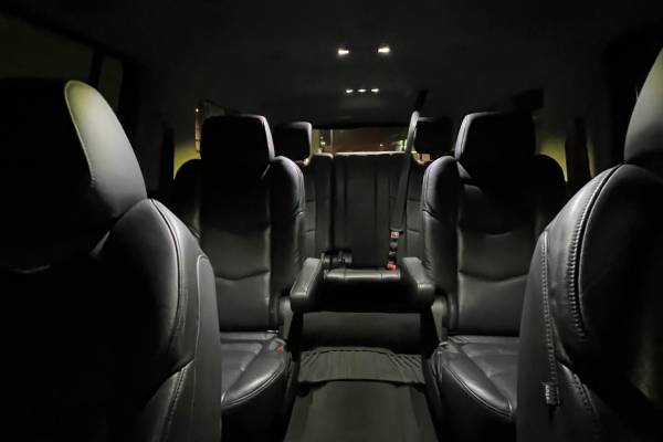 Luxury Black SUV Interior