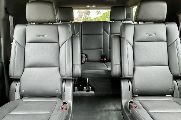 Luxury Black SUV Interior